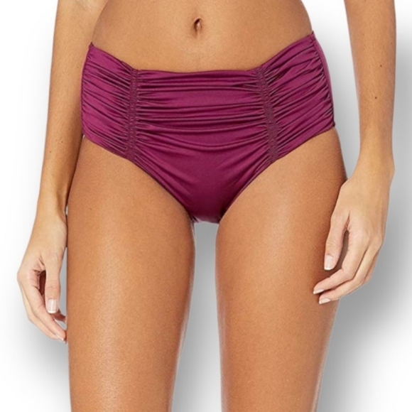 Seafolly Gathered Front Retro Full Coverage Bikini Bottoms, Size US 8 & 6, NWOT - Picture 2 of 14